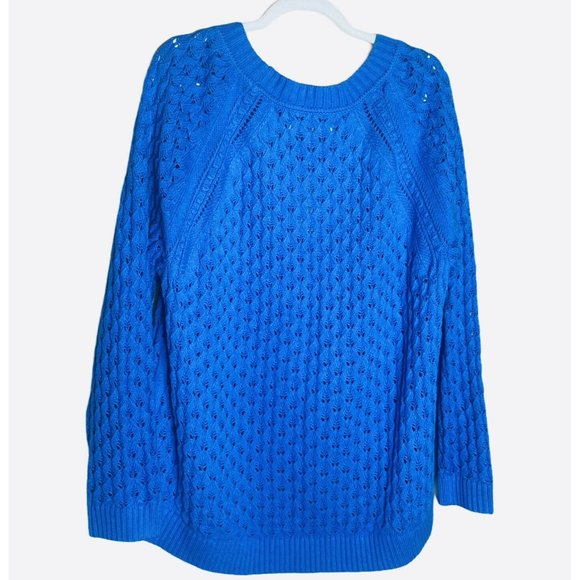 Loft Plus | NWT! Blue Sweater Plus Size 20/22 - Picture 2 of 5